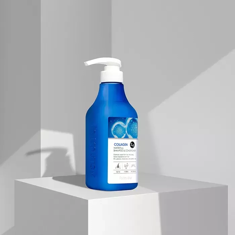 Шампунь-кондиционер с коллагеном Farm Stay Collagen Water Full Shampoo & Conditioner