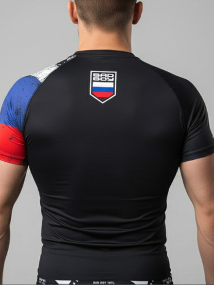 Тренировочная футболка Bad Boy World RUSSIA черная