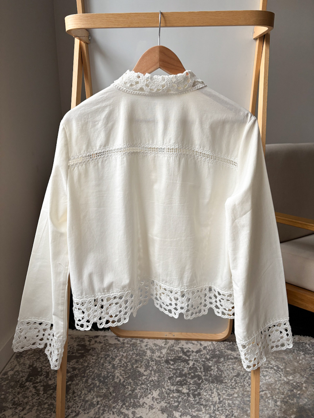 Хлопковая блузка Zara, L