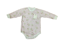 Боди с длинным рукавом на кнопках из кулирки (100% хлопок) на рост 74 см