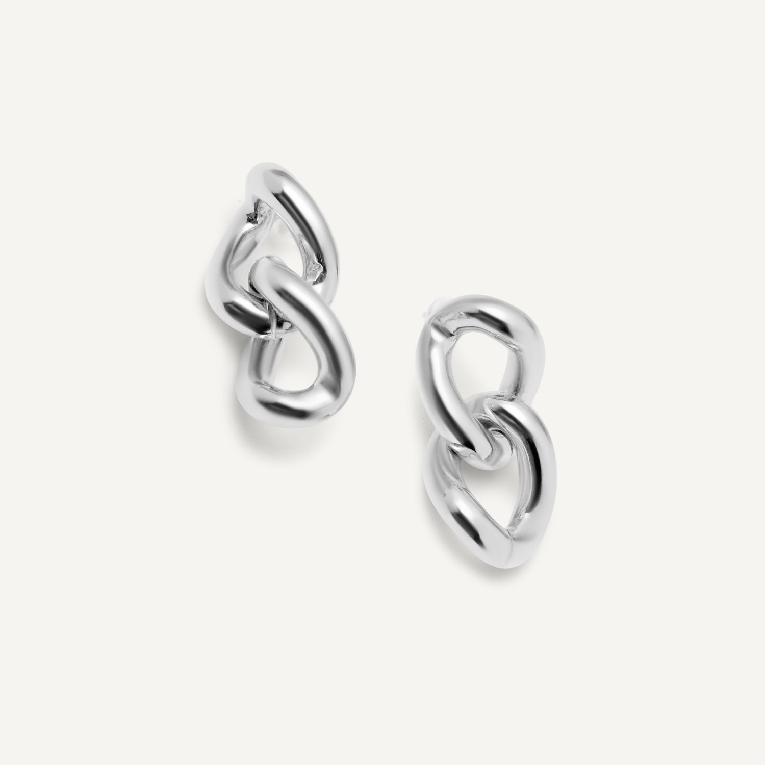 Серьги Chain Fraction Earrings – Silver