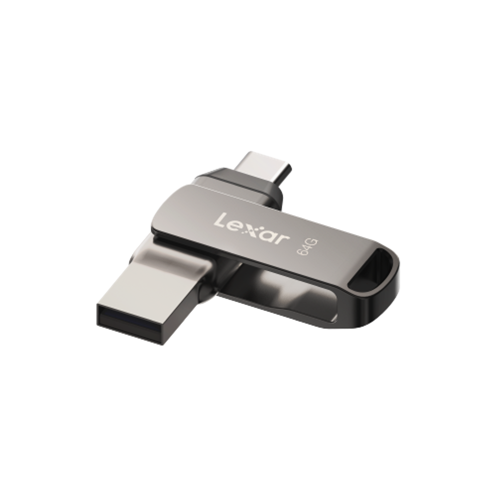 Флеш-накопитель Lexar JumpDrive Dual Drive D400 USB 3.1 Gen1 Type-C 64GB, R 130МБ/с