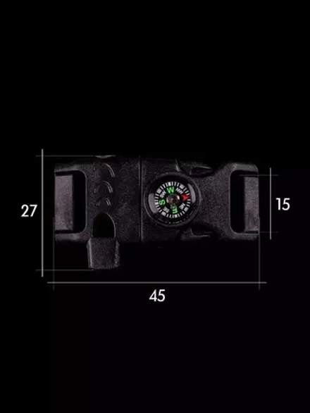 Фастекс со свистком, огнивом и компасом