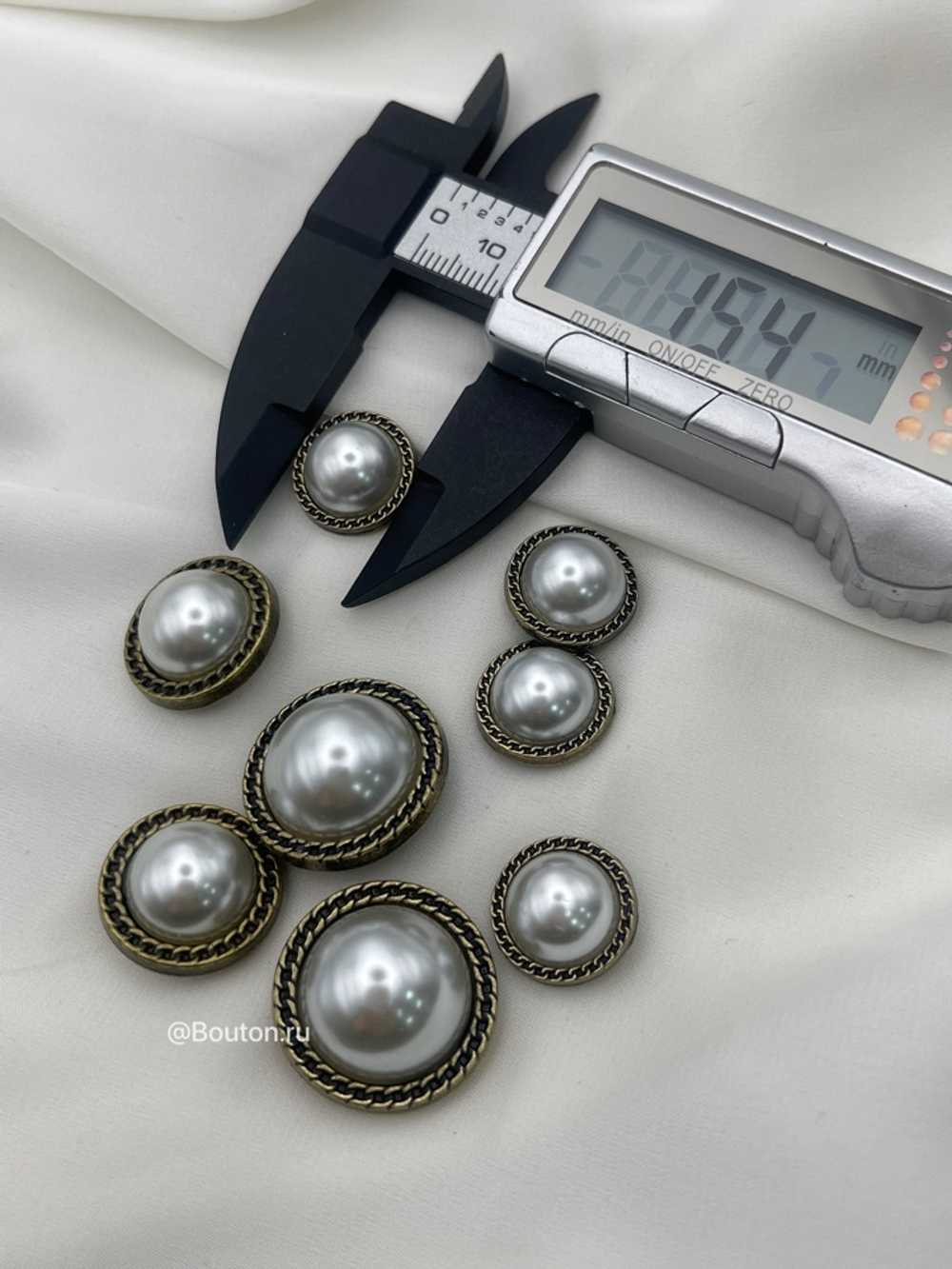 Пуговицы Жемчуг1 бронзовые
