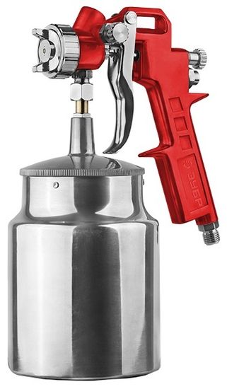 Краскопульт ЗУБР МС Н200 пневматич.с ниж.бачком 1,3 мм