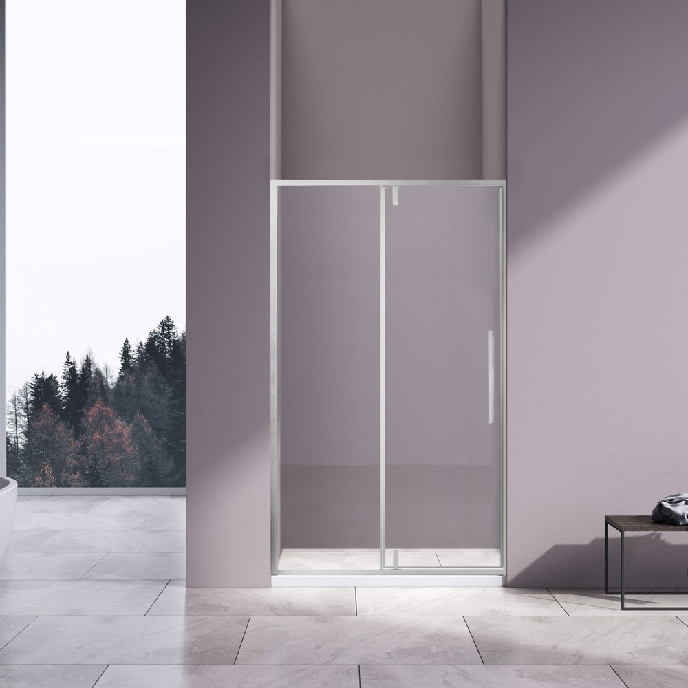 Душевая дверь Slim-N VDP-4SN120CL, хром, стекло прозрачное