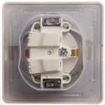 Розетка IP44 "Glossa" С/У с ЗК (250В, 16А, защит.шторки)