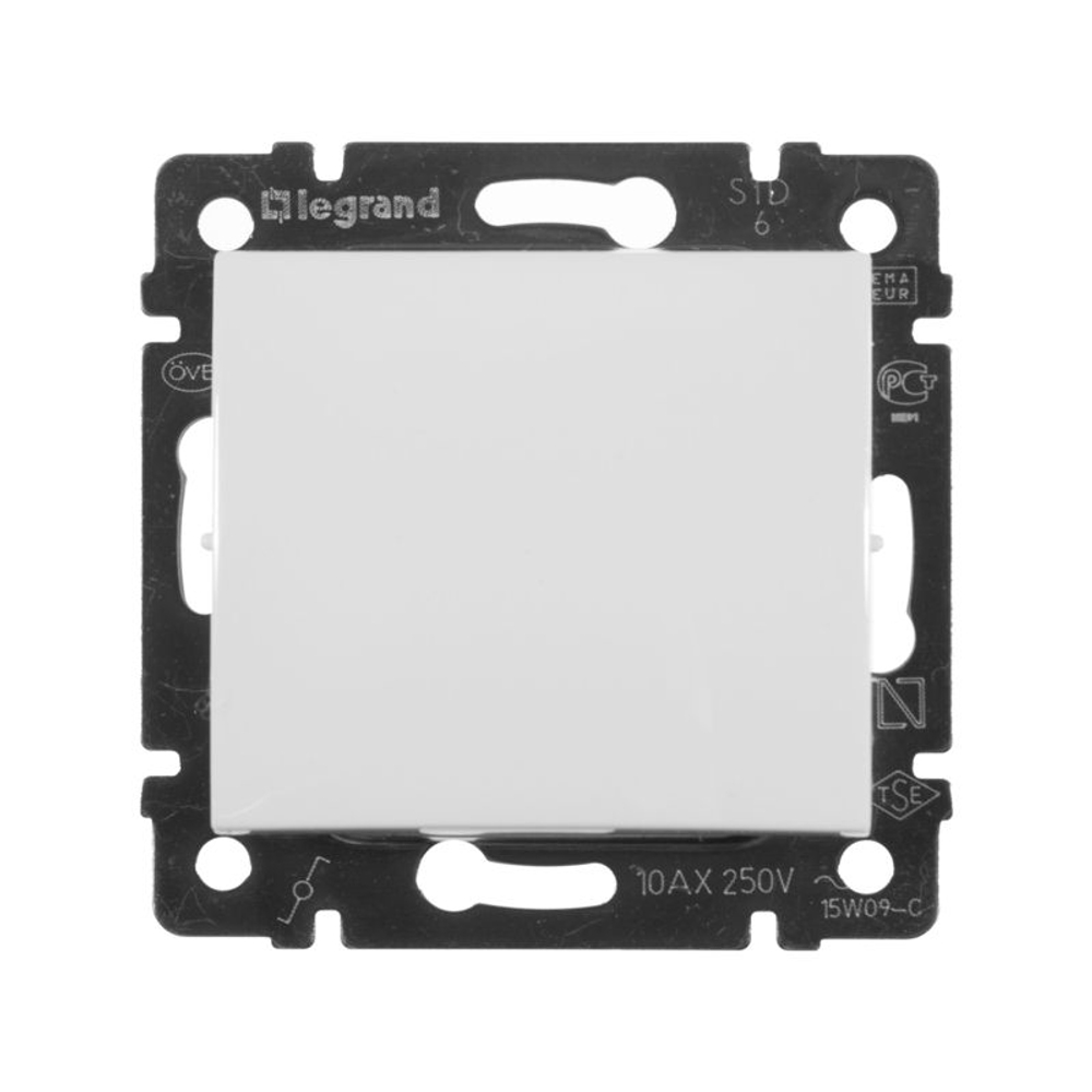Переключатель проходной 1-кл. СП Valena 10А IP31 250В механизм бел. IEK 774406