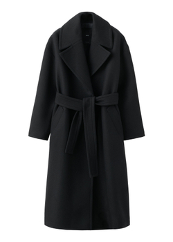 Пальто из шерсти с поясом