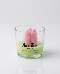 Ароматическая свеча "Розовый тюльпан", 35 г