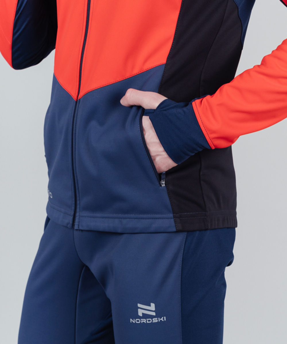 Куртка разминочная NORDSKI PRO Red/Blue, мужская, NSM566987