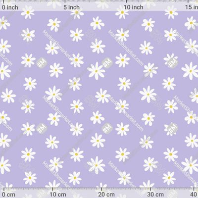 Ромашки на лавандовом фоне by Aveluck 400 DPI