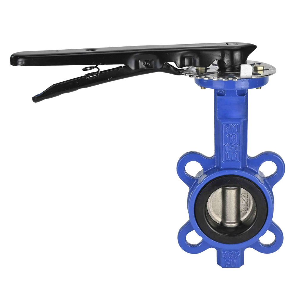 Water Butterfly Valve Elephant WBV1332N-2W-Fb-H body material - Cast iron GGG50, disk material - Stainless steel 316L, seal - NBR with handle