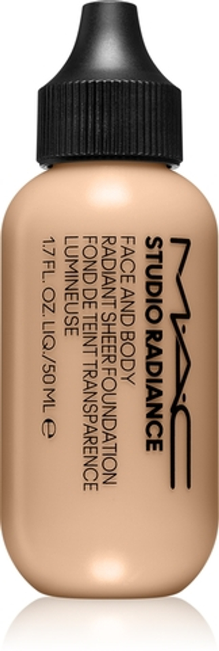 MAC Cosmetics Studio Radiance Face and Body Radiant Sheer Foundation - легкий тональный крем для лица и тела оттенок N0, 50 ml