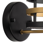 735610 Бра EPSILON 1х40W E14 ЧЕРНЫЙ/ЗОЛОТО