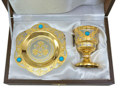 Набор с чаркой "Бирюза"