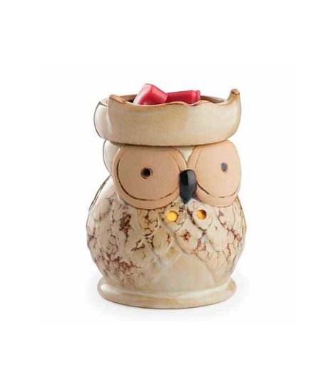 Аромасветильник настольный Сова керамика, Candle Warmers