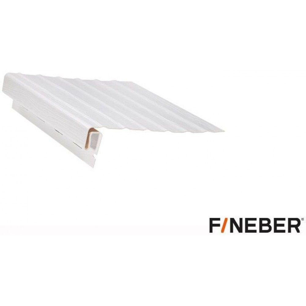 J-профиль FineBer Classic Color Белый с фаской к сайдингу 3050 мм