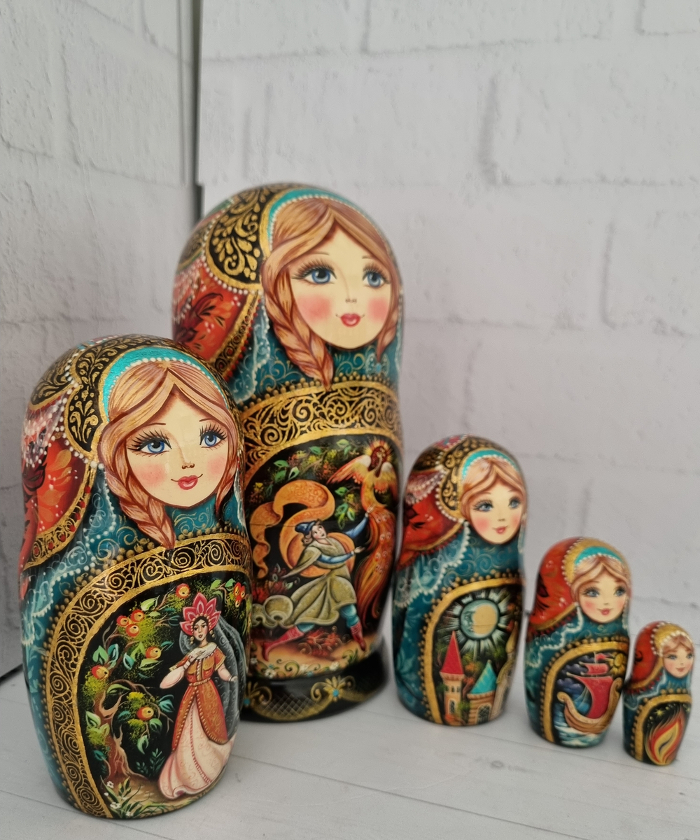 Матрешка 18см "Жар-птица" 5 мест