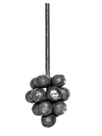 Кованый элемент виноградная гроздь 70 х 60 мм, вес:0,55 кг.