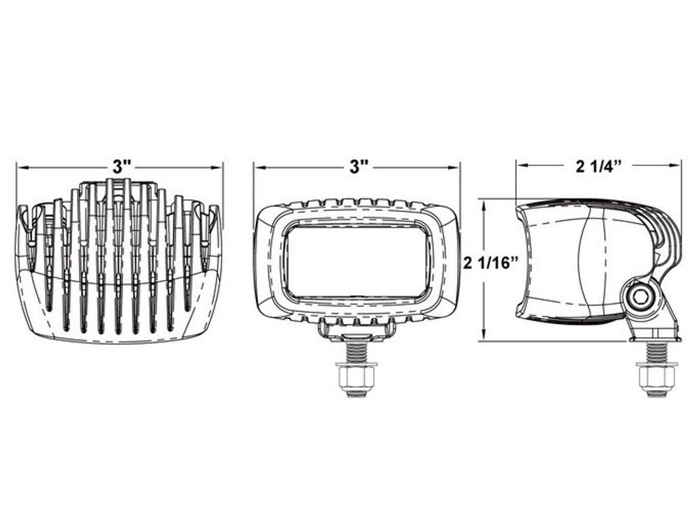 Rigid Industries SRM2 Driving (3 диода)
