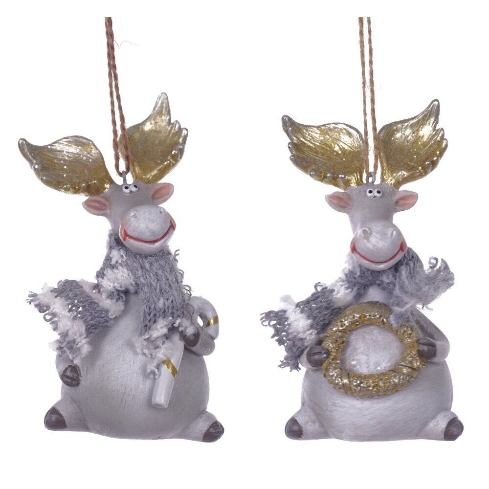 GAEM Фигурка декоративная подвесная "Олень", L5,5 W4,5 H10,5 см, 2в.