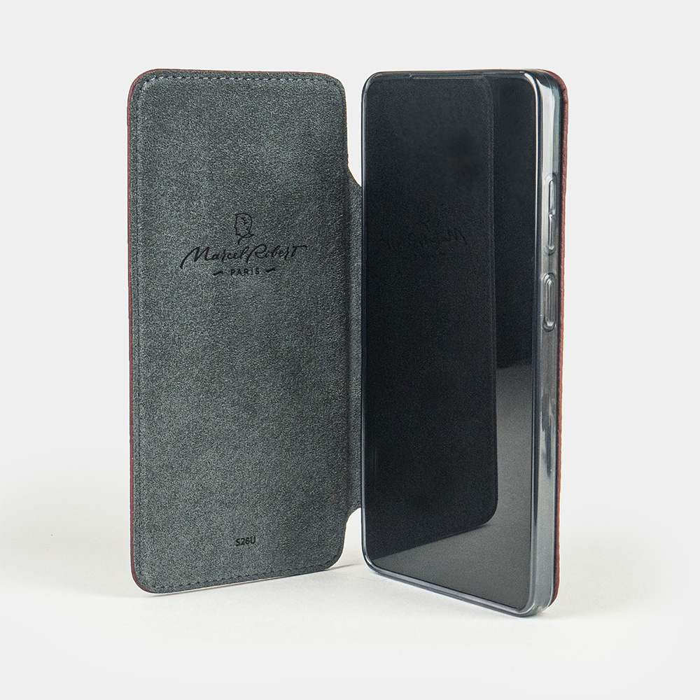 Чехол для Samsung Galaxy S26 Ultra Benoit Теленок Бордовый