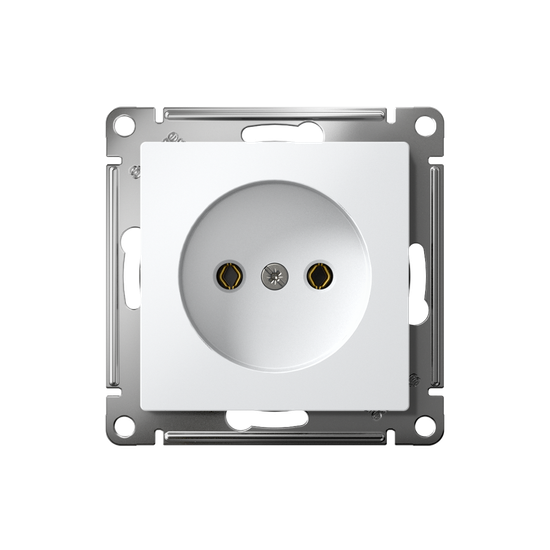 Розетка AtlasDesign 16А без заземл. без шторок быстрозажим. клем. механизм бел. SE ATN000141S