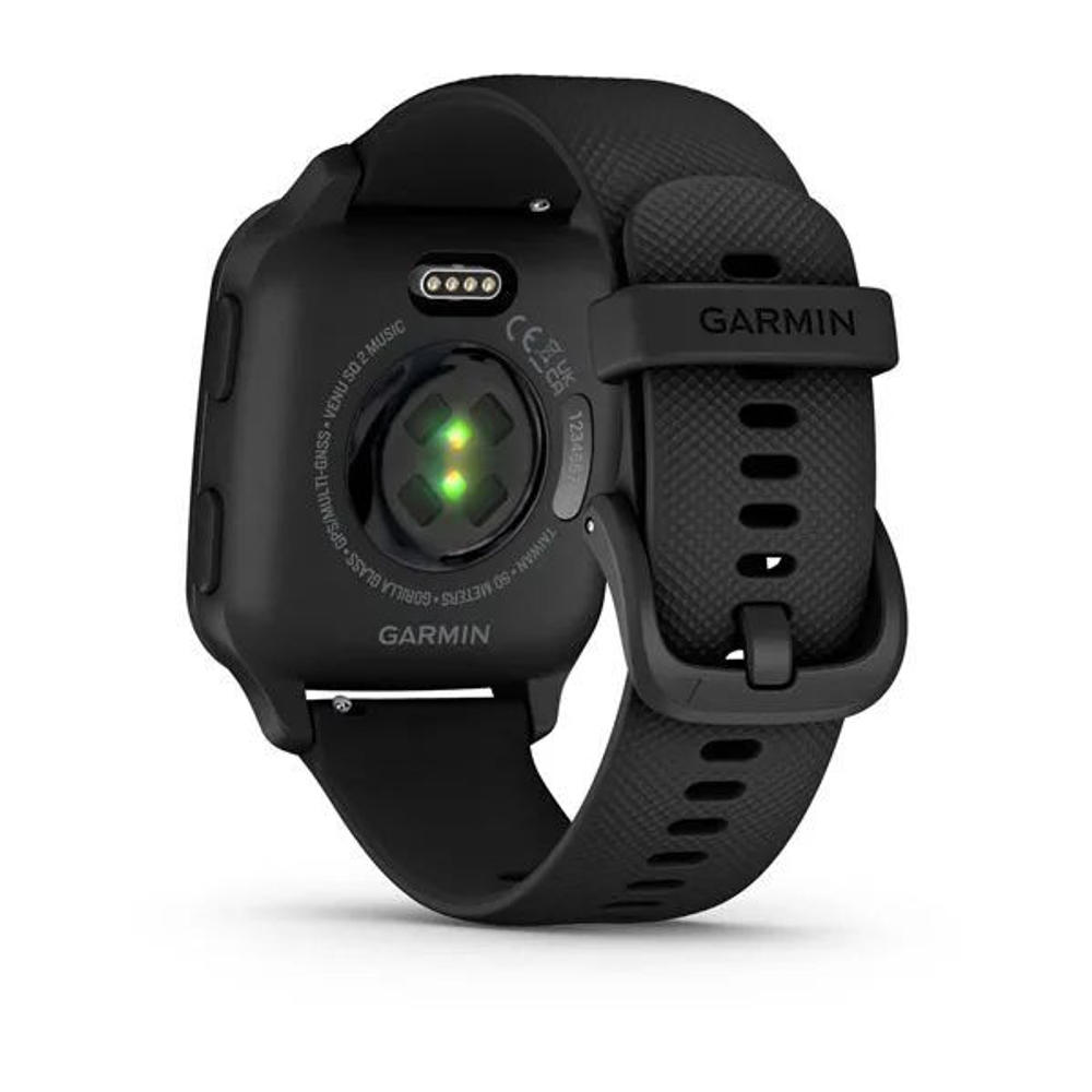 Смарт часы Garmin Venu Sq 2 Music Edition черный с серым алюминиевым безелем