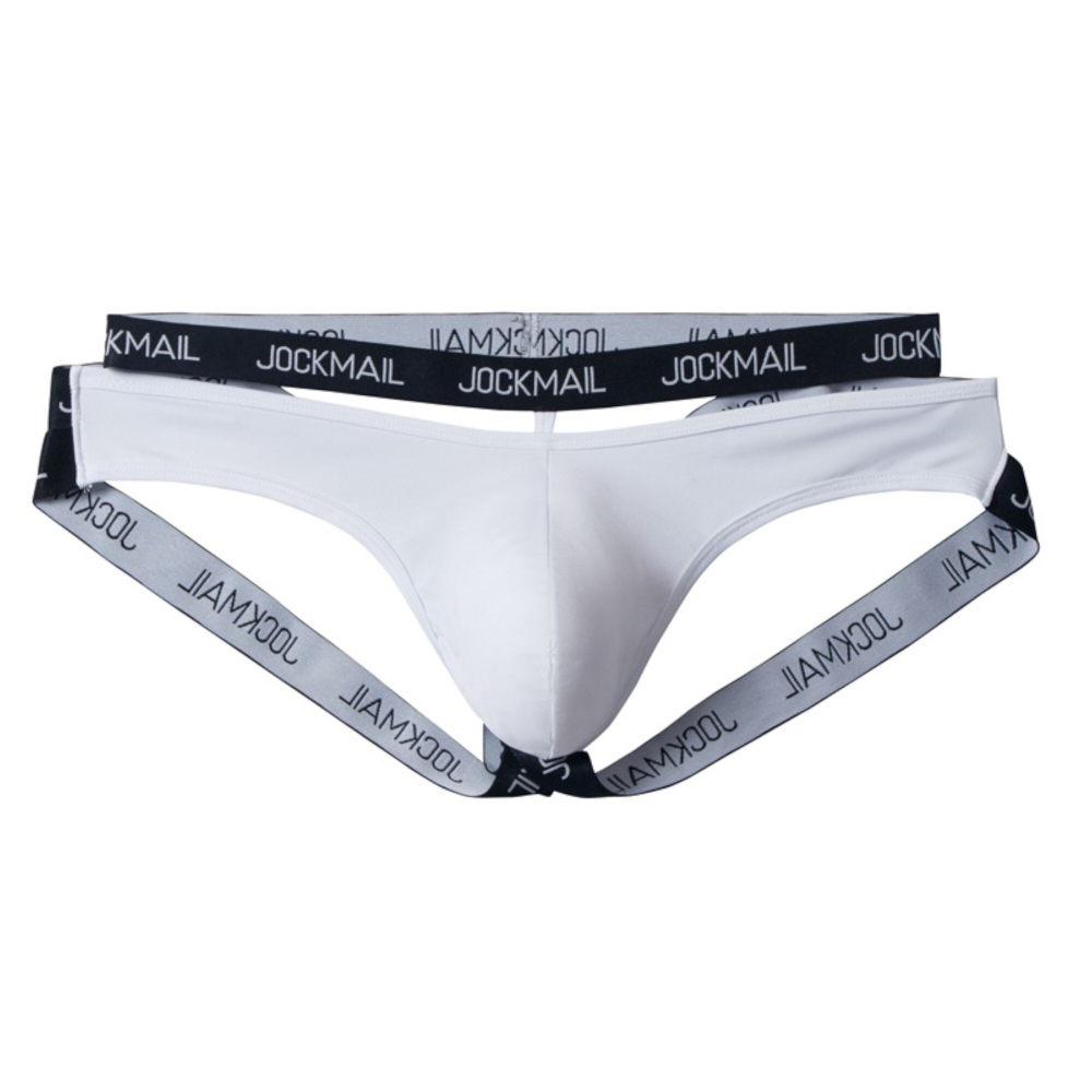 Мужские трусы джоки белые JOCKMAIL JM4068-1