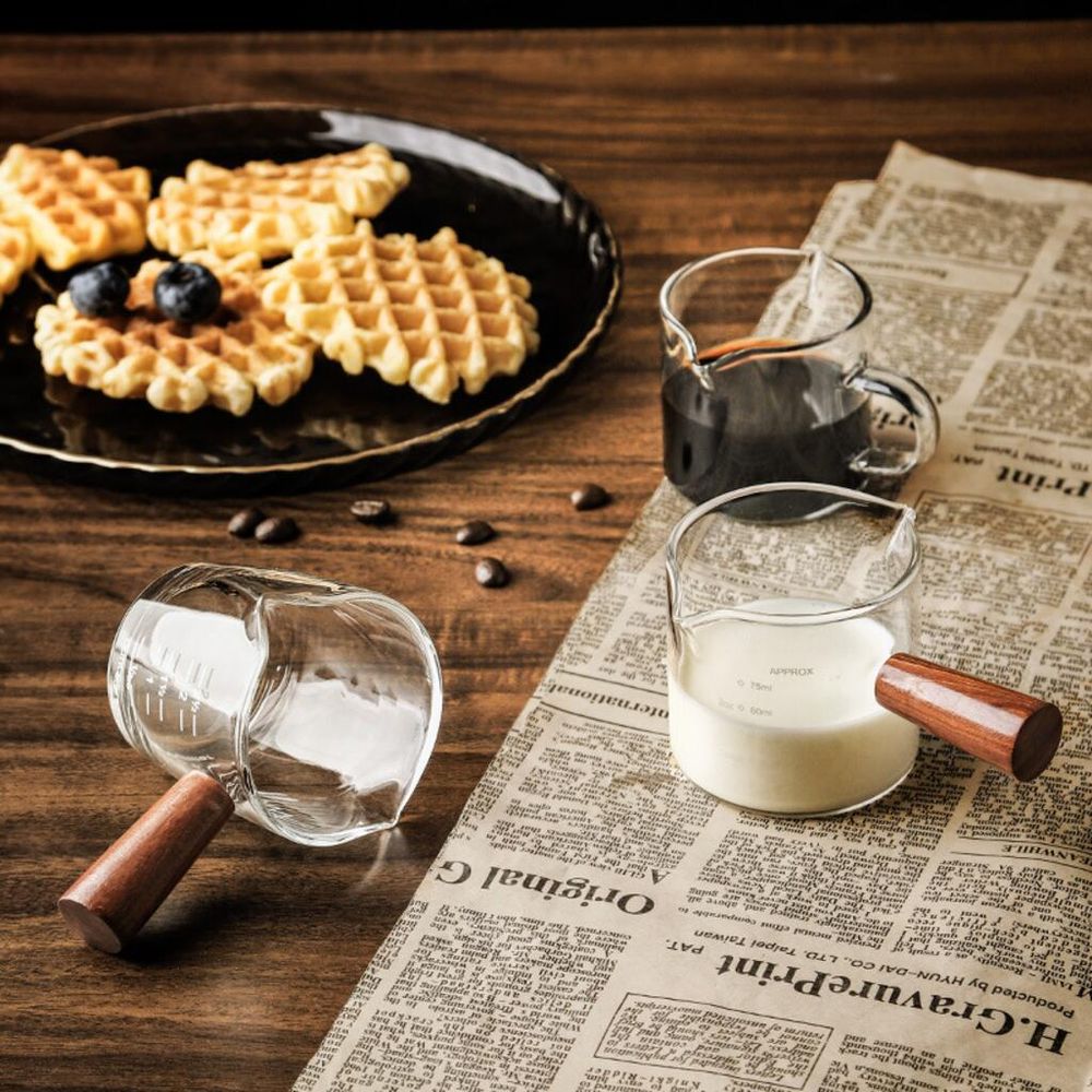 Мерный шот для кофе 15/30/45/60/75 мл стекло с ручкой P.L.- Barbossa