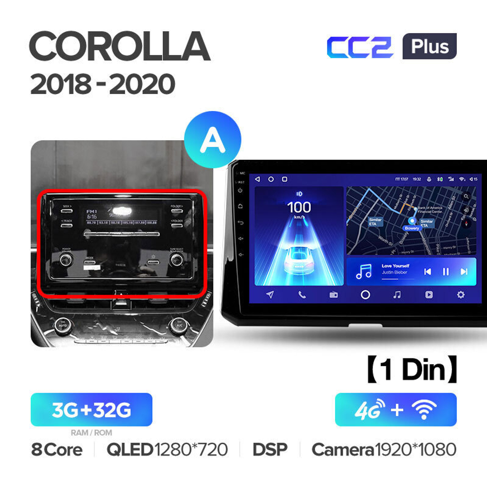 Teyes CC2 Plus 10" для Toyota Corolla 2018+