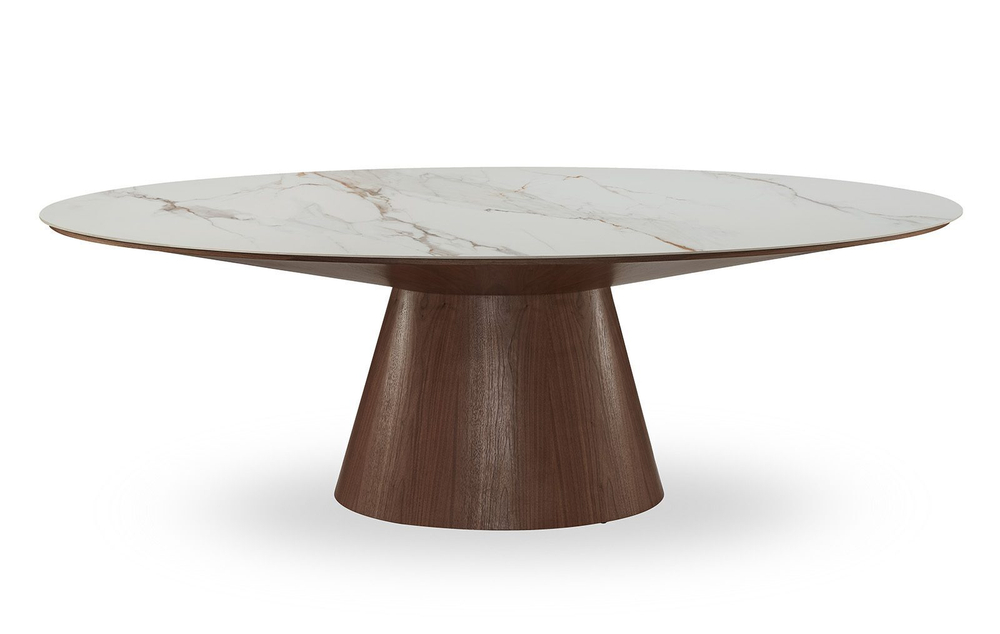 Стол DT2483 (230) глянцевая керамика CARRARA