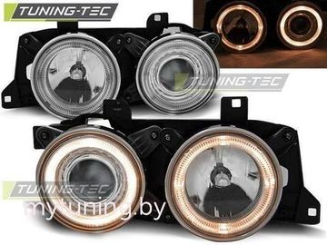 Передние фары ANGEL EYES CHROME для BMW 7 E32