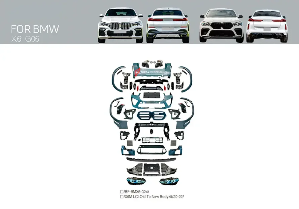 Обвес переделка для BMW X6 G06 2019-2023 в BMW X6 M F96 Рестайлинг 2023+ БМВ