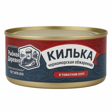 Килька черноморская Рыбная Деревня 240 гр