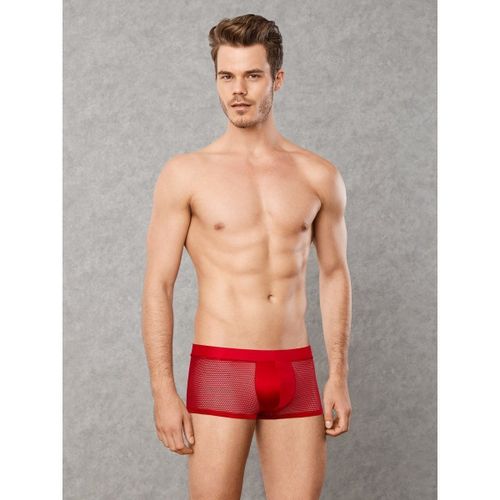 Мужские трусы хипсы красные полупрозрачные Doreanse 1588