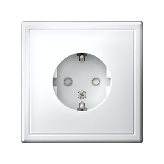 Розетка ArtGallery 16А с заземл. защ. шторки механизм бел. SE GAL000145