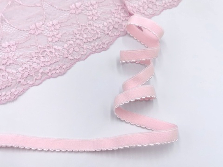 Отделочная резинка, 12 мм, цветок миндаля, (Арт: OTR641/12A-189), м