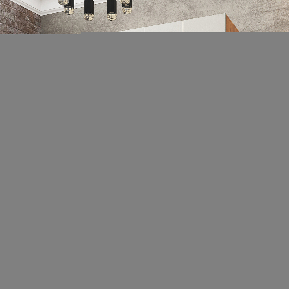 Шкаф Агератум МДФ четырехсекционный с антресолью Лайн флай (0,27) А10029 матовая - Орех Экко 9459  220*45*260