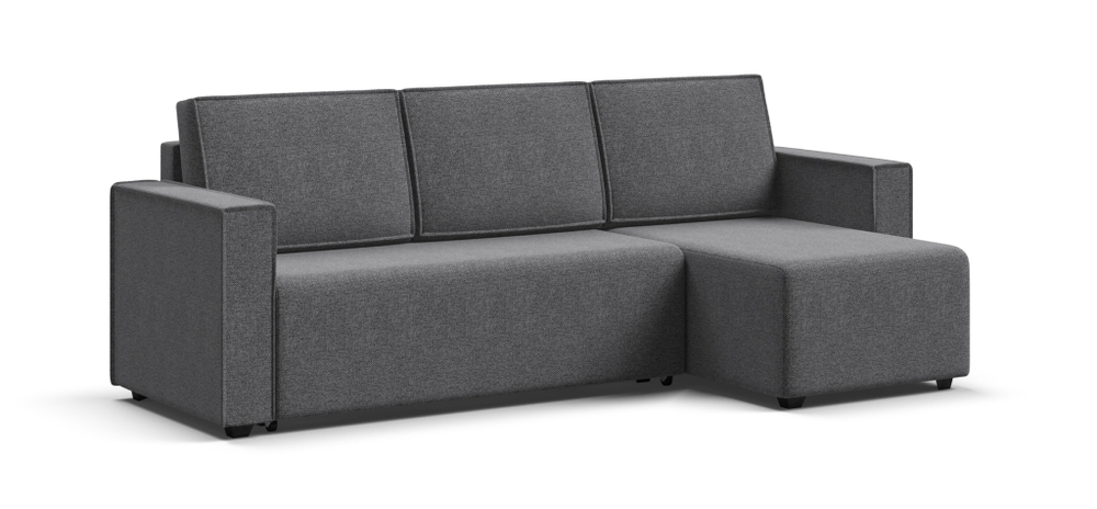 Угловой диван Норд лайт рогожка Мальмо серый