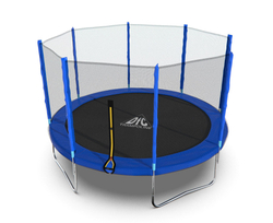 Батут DFC Trampoline Fitness с сеткой 12ft Синий