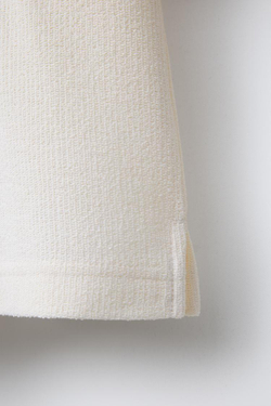 ZARA РУБАШКА В СТИЛЕ РУСТИК, ЭКРЮ