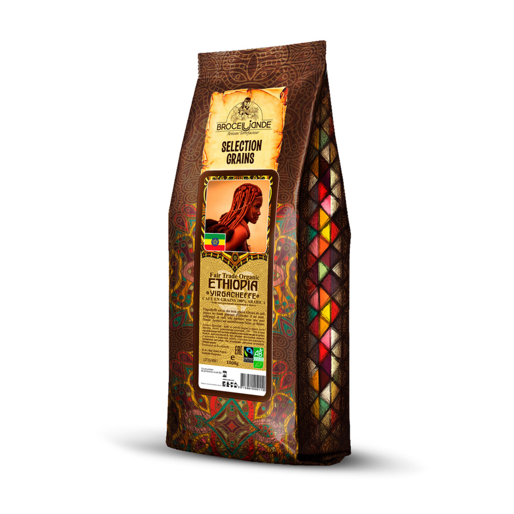 Кофе в зернах Broceliande Ethiopia Yirgacheffe, 1 кг