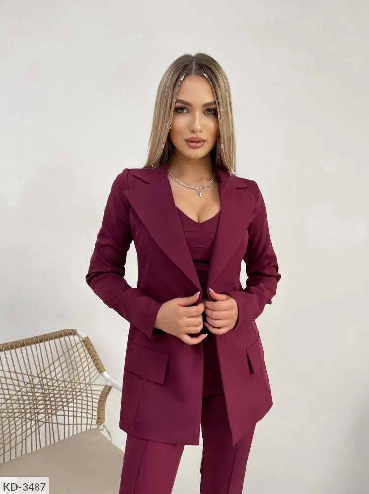 Костюм тройка KD-3487 Фабрика Моды