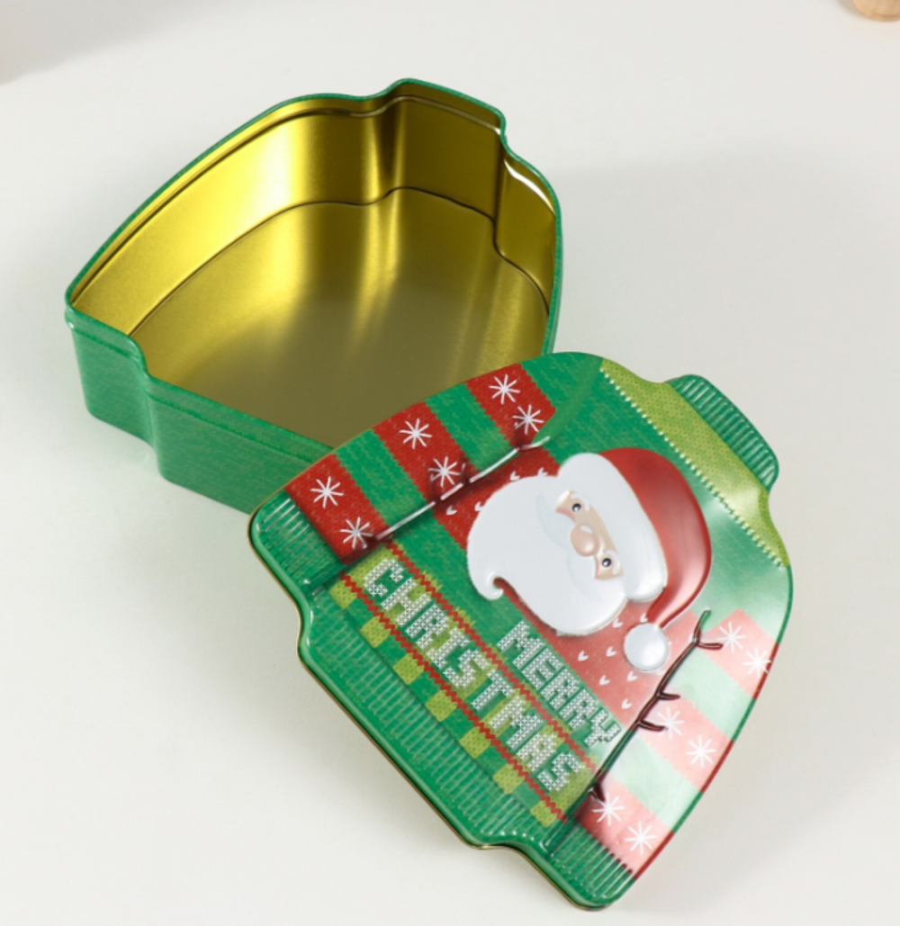 Шкатулка для подарков «Новогодний свитер», металл, 17×16.5×6.5 см,ЗЕЛЕНЫЙ , 10500807