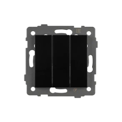 Механизм выключателя трехклавишный непроходной SWT-MK03-PL-BK-V (250V, 10A) (Arlight, -) 049897
