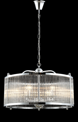 Люстра Crystal Lux TADEO SP6 D600 CHROME/TRANSPARENTE