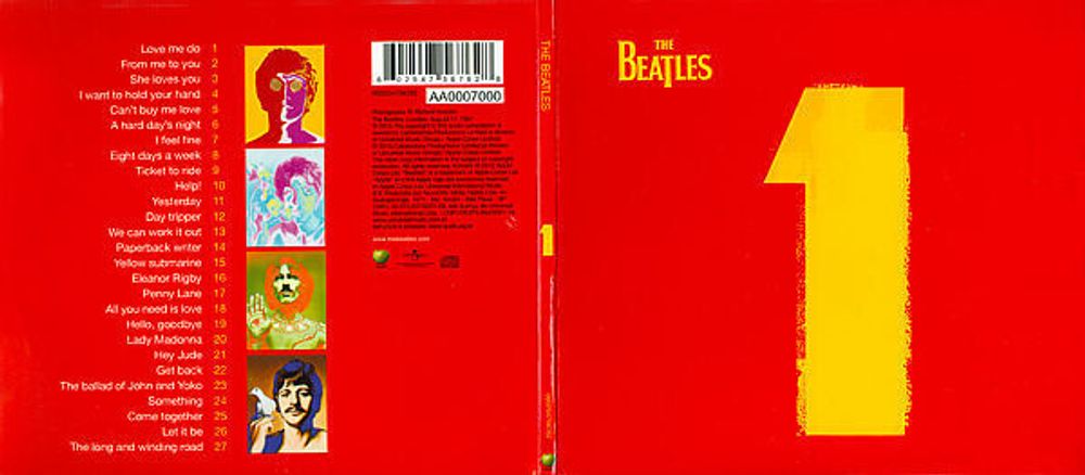 The Beatles. 1 (CD) Битлз. Лучшее