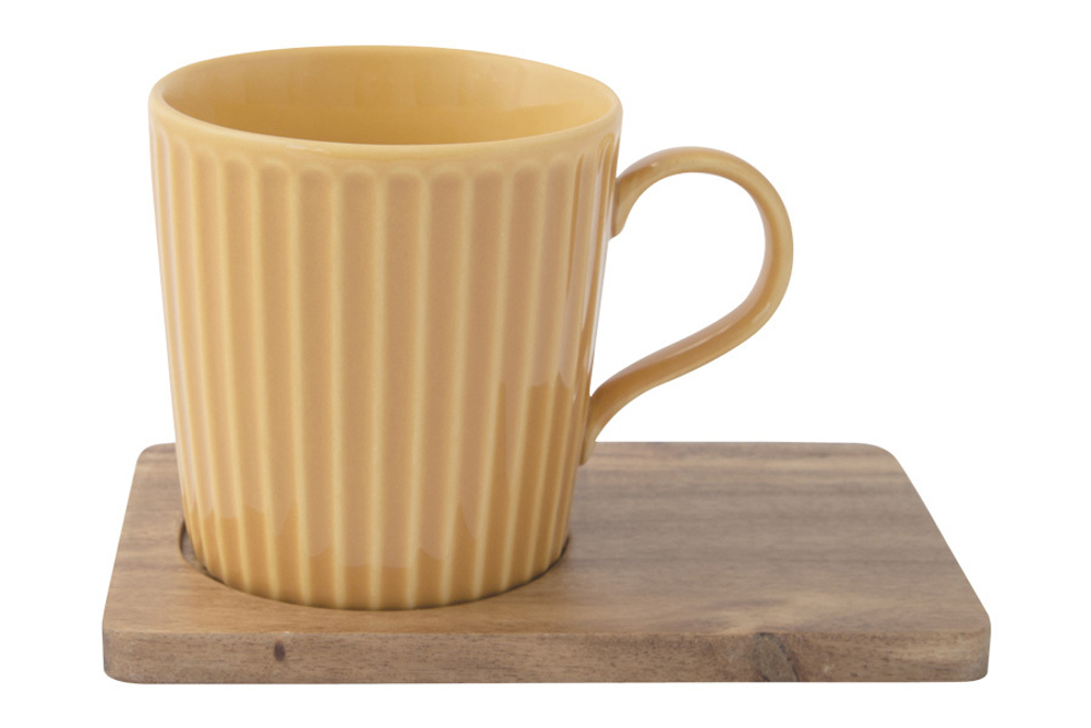 Набор кружек 2шт 380мл Easy Life Время отдыха синяя и жёлтая